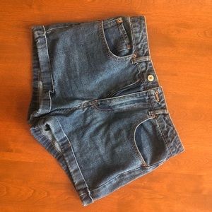 High Waisted Blue Jean Shorts